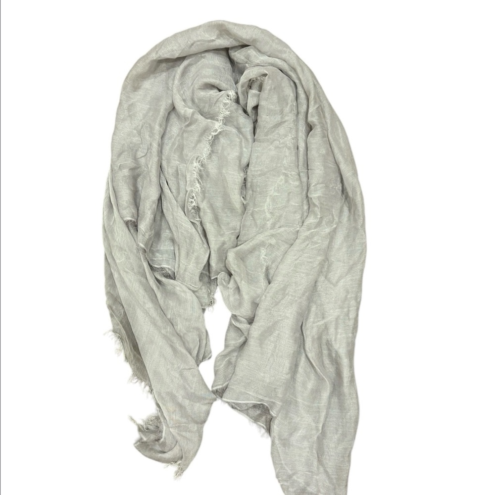 Nordstrom Light Gray Scarf One Size